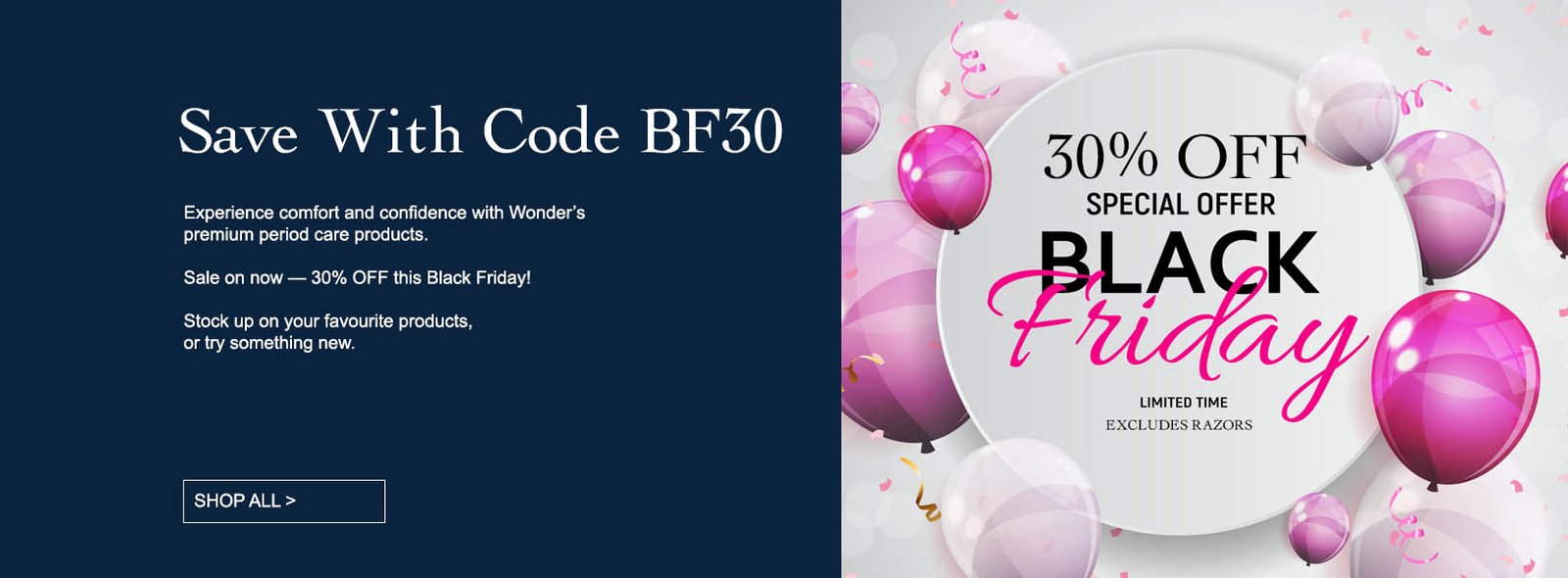 Black Friday Sale 2025 Period Care Products